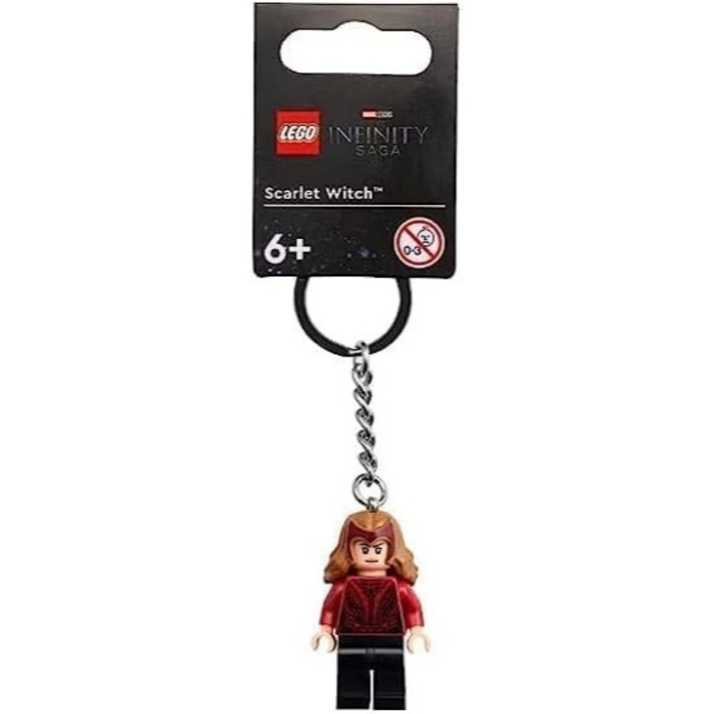 LEGO® MARVEL Scarlet Witch Minifigure™ Key Ring w Chain Part 854241 Key Chain